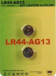 送料無料! 即決2個190円 LR44 (SR44互換) アルカリコイン電池 ボタン電池 AG13/357/LR44同等品